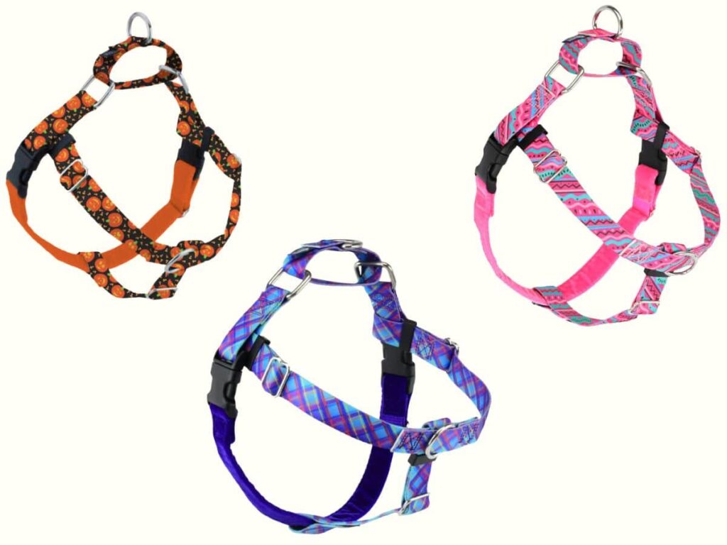 Various style options for the Freedom harness