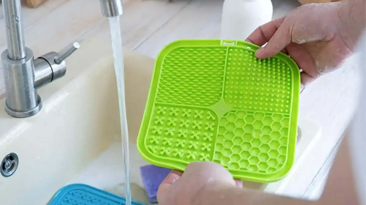 Cleaning lick mats is easy as long as you follow the manufacturers instructions