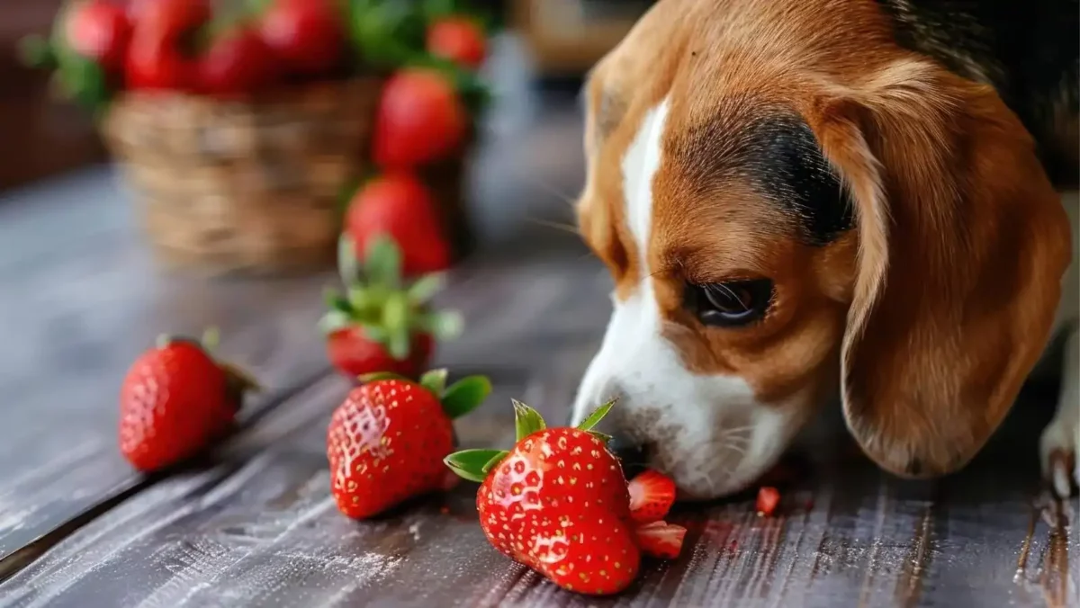 Raw strawberries can be a healthy snack for your pup when properly prepared