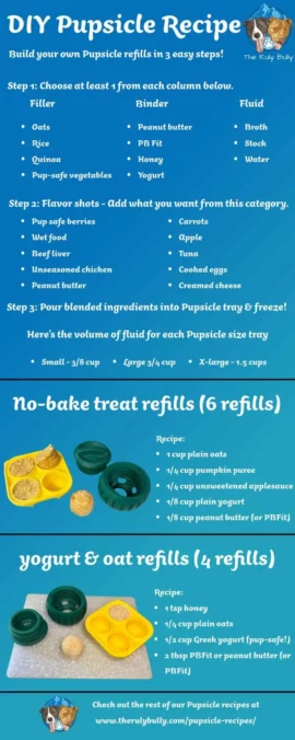 Woof pupsicle recipes infographic